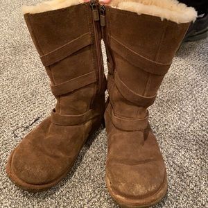 Ugg brown zip boot